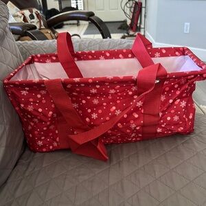 Thirty one Red Snowflake Tote Bag